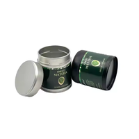 Vente en gros de conteneurs en métal personnalisés 60 * H68mm, boîtes étanches scellées, argentées, mates, noires, blanches, pour thé en poudre, café