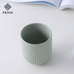 Fenn bán buôn trang trí đám cưới sứ 200ml nhiều màu sọc tùy chỉnh cốc cà phê mờ Valentine gốm cốc cà phê - Product Image 5