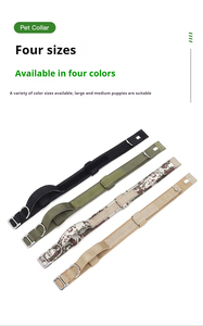 <span class=keywords><strong>Collar</strong></span> de perro de nailon ajustable de lujo con hebilla de metal resistente y patrón sólido de mango para entrenamiento de perros - Product Image 6