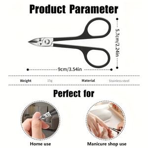 Kéo Biểu Bì Làm Móng Tay Móng Tay Lớp Biểu Bì Tông Đơ Chuyên Nghiệp Thép Không Gỉ Móng Tay Kéo Cho Lớp Biểu Bì Chăm Sóc Cho Phụ Nữ Người Đàn Ông - Product Image 6