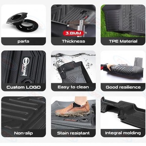 แผ่นรองพื้นรถยนต์ TPE กันลื่น คุณภาพสูง ผู้ผลิตขายส่ง TXR อุปกรณ์ตกแต่งภายในรถยนต์สำหรับ <span class=keywords><strong>Suzuki</strong></span> <span class=keywords><strong>Celerio</strong></span> 2014- - Product Image 5