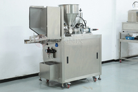 HoneMix Relleno y sellador de tubos automático compacto de producción pequeña Crema cosmética Pasta de dientes Relleno y embalaje de tubos de plástico