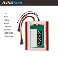 Interruptor Táctil Dimmer CCT de 24V con Pantalla de Temperatura y Función Antivaho, Controlador Inteligente para Espejo de Baño Iluminado