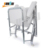 Chaise de pont pliable Yacht, accessoire pour bateau de pêche, avec accoudoir, en aluminium, livraison gratuite
