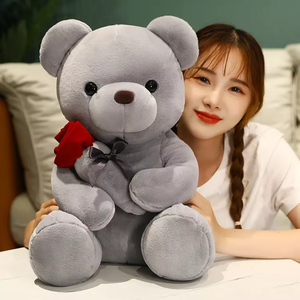 Regalo di san valentino giocattoli di peluche simpatico orsacchiotto con peluche rosa - Product Image 4