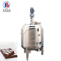 Cuve de mélange chauffante électrique avec homogénéisateur haute vitesse pour la production de chocolat