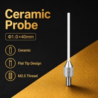 Sonde à pointe plate en céramique SD1.0X40mm, filetage M2.5, stylet de mesure de précision pour indicateur à cadran, pièce de rechange pour micromètre