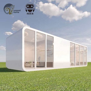 Cápsula Espacial de Lujo Moderna con Estructura de Acero, Portátil, para Exteriores, Hotel Resort Glamping, Casa Pequeña de Instalación Rápida, Blanca Premium - Product Image 2