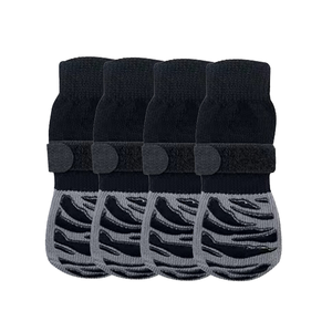 Nouvelles chaussettes pour chien en coton de taille moyenne à grande, antidérapantes, respirantes, chaussures et chaussettes pour animaux de compagnie pour une utilisation en extérieur, motif uni - Product Image 2