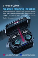 Casque sans fil M10, écouteurs Bluetooth avec son parfait, écouteurs stéréo de haute qualité, étui de charge avec batterie externe pour le sport et la musique