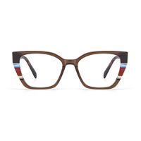 FP2236 Montures de lunettes en acétate à monture épaisse et cerclée, style Instagram, polyvalentes, tendance, œil-de-chat, transfrontalières Europe-Amérique