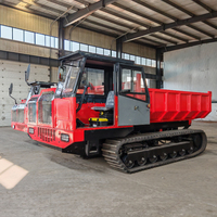 Dumper sur chenilles 10 tonnes pour transport lourd, construction, agriculture, exploitation minière, garantie usine, roulement inclus