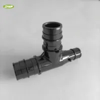 Raccord en T réducteur PPSU noir certifié de haute qualité ASTM F1960 pour systèmes de distribution d'eau de chauffage hydronique