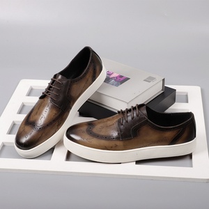 Zapatos de Cuero Deportivos y Elegantes para Hombre, Estilo Británico Premium, con Cordones, Cómodos, Transpirables, Ligeros, Marca Original - Product Image 3
