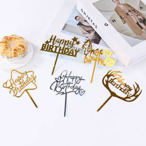 Paquete <span class=keywords><strong>de</strong></span> 50 Adornos Acrílicos <span class=keywords><strong>para</strong></span> Pastel <span class=keywords><strong>de</strong></span> <span class=keywords><strong>Cumpleaños</strong></span>, Letreros <span class=keywords><strong>de</strong></span> Feliz <span class=keywords><strong>Cumpleaños</strong></span>, Decoración <span class=keywords><strong>para</strong></span> Fiestas - Product Image 1