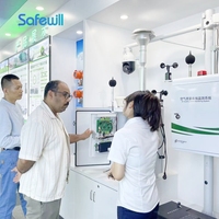 Safewill Supply OME Sistema de monitoreo de polvo de rayos beta PM10 Micro Sistema de monitoreo de calidad del aire ambiente para el control de la contaminación urbana
