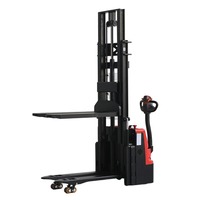 Gerbeur électrique avec double palettes 1.2T 1.5T Gerbeur avec levage initial Max 3m 3.5m Chariot élévateur électrique