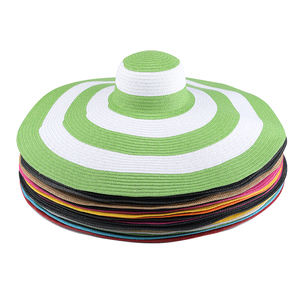 JAKIJAYI-sombreros de paja para mujer, gorros de paja de Color sólido de 70cm, ala ancha, sombrero flexible de gran tamaño para playa, protector solar, <span class=keywords><strong>2022</strong></span> - Product Image 5