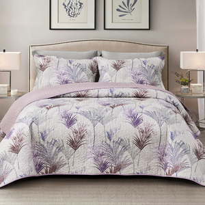 Wholesale Printed Bedspread and Pillowcases <strong>Set</strong> Quilt <strong>Set</strong> for Sale - Product Image 1