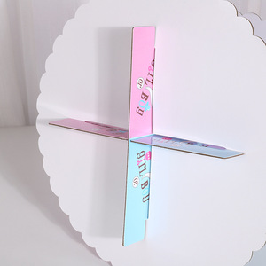 Genere di carta a <span class=keywords><strong>tema</strong></span> ragazzo ragazza rivela il vassoio di Dessert e la tavola dolce forniture per la decorazione della <span class=keywords><strong>torta</strong></span> di compleanno - Product Image 5