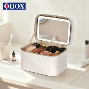 Bolsa de Maquillaje de Viaje OBOX con Espejo HD de 3 Colores para Tatuadores, Organizador de Gran Capacidad para Trabajo de Campo - Product Image 2