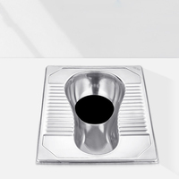 WC sans eau en acier inoxydable 304, cuvette de toilette à poser au sol, anti-odeurs, WC écologique pour projets sanitaires publics, OEM