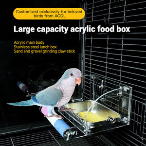 Groothandel Grote Papegaaivogelkooien Met Papegaaienkraam Met Feeder En Voorkomen Dat Papegaai-Voedseldoos Omvalt - Product Image 3