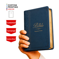Bible religieuse personnalisée en cuir PU souple, impression sur mesure, vente en gros, fabricant OEM, fournisseur direct d'usine