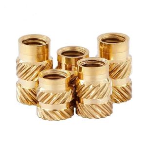 Đồng Thau nhựa nóng chảy <span class=keywords><strong>Nut</strong></span> tiêm Fastener nhà máy Twill Knurled chèn cho khai thác mỏ ứng dụng với M2.5 M3 M4 chủ đề Kích thước - Product Image 6