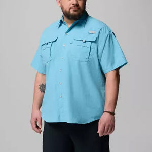 Haut de pêche à la truite corail à capuche, motif camouflage canard, protection UV personnalisée, avec chemise de pêche boutonnée légère et haute visibilité style western - Product Image 6