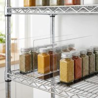 Diviseur d'étagère en acrylique PVC magnétique en forme de L à haute transparence Hookei pour un présentation soignée des marchandises dans les supermarchés et les magasins de proximité