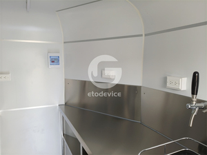Remolques de Comida para Servicios de Catering, Camión de Comida Totalmente Equipado de 9 pies, Carrito de Comida Rápida, Cafetería Móvil, Heladería, Cocina Móvil - Product Image 4