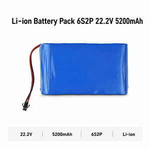 Pack de batteries Li-ion 6S2P 22,2V 5200mAh, pack de batteries rechargeables haute tension 18650 avec connecteur pour drone - Product Image 1