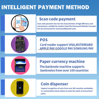 Distributeur automatique de coques de téléphone avec écran tactile 32 pouces et impression UV, acceptant les paiements par pièces et billets, disponible en OEM/ODM pour centres commerciaux