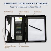 Porte-documents A4 personnalisé en cuir PU, mallette portable, dossier professionnel pour réunion