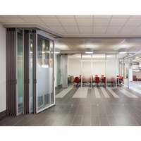 Séparateurs d'espace d'intimité de cloison de séparation en verre mobile acoustique de bureau