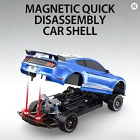 Coche de Control Remoto MJX SJY-10306 Mustang Shelby Escala 1/10, 4WD Eléctrico, Listo para Usar, con Cable USB de 120M AA