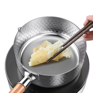 Premium Stainless Steel Saucepan With Wooden Handle And Glass <b>Lid</b> For Noodles Milk Soup Porridge - Product Image 4