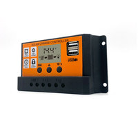 Contrôleurs de charge solaire PWM en gros pour fabricants 10A 20A 30A USB ; Systèmes de charge intelligents pour systèmes photovoltaïques ; Contrôleurs de lumière LED