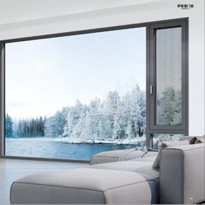 Fenêtres à battants en aluminium avec double vitrage trempé américain, fenêtre française - Product Image 1