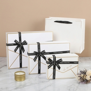 Caja de Regalo de Lujo Estilo Sobre, Caja de Empaque para Regalos Cosméticos con Listón, Caja de Regalo para Joyería, Cuidado de la Piel, Bodas, Día de la Madre, Cumpleaños - Product Image 2
