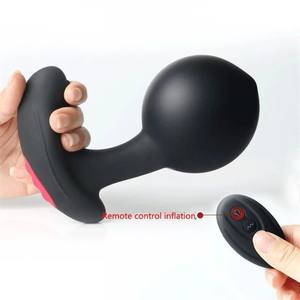Fernbedienung Elektrisch Aufblasbar 10 Geschwindigkeiten Anal Plug Klitoris Stimulator Prostata Massage gerät Vibrator Anal Dilatator - Product Image 1