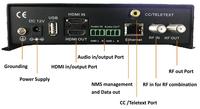 Encodeur modulateur HD NDS3556HS H.265/H.264 HDMI vers RF avec sous-titres en texte, encodeur modulateur à faible coût