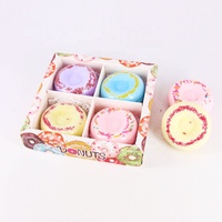 Bombes de bain bio faites à la main pour enfants Bain spa de luxe à beignets pour bombe Aromathérapie relaxante Bain moussant pétillant Vente en gros