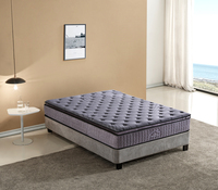 Matelas à ressorts pour chambre à coucher, meubles de maison, confort de berceau, tissu tricoté, tout neuf, mousse rafraîchissante infusée de gel Sleepwell, violet