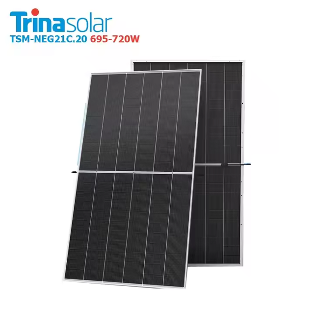 2025 Trina 660W 670W 690W 695W 700W 710W 715W 720W Solar Panels With a Lowest Price for Home Solar Energy System
