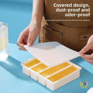 Bac à glaçons en silicone moderne et minimaliste avec couvercle pour whisky, glaçons longs, libération rapide, nettoyage facile, usage domestique et commercial - Product Image 5