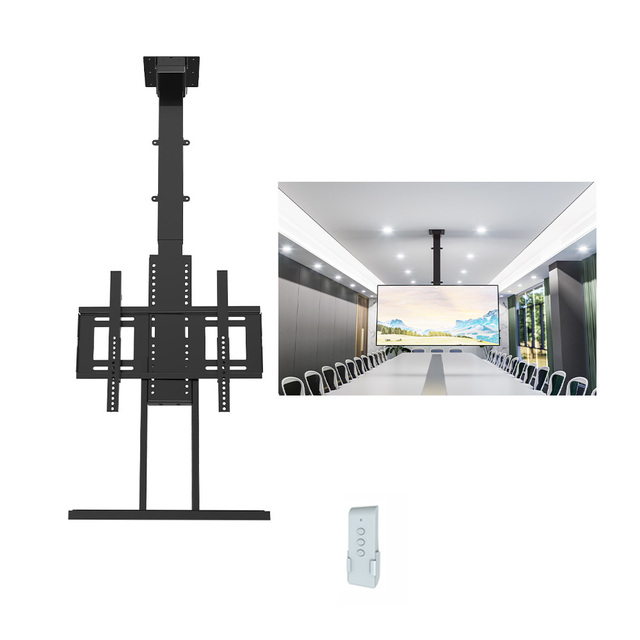 High Quality Multi-directional Adjustable Motorized Hidden Electric TV Ceiling Mount for 32-57 Inch