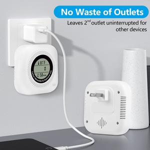 Detector de Gas Inalámbrico Inteligente con Alertas Remotas por Aplicación, Monitor 4 en 1 de CO, Temperatura y Humedad para Hogar, Cocina y Autocaravana - Product Image 6