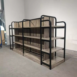 低起订量定制零售店展示架金属穿孔环氧粉涂层独立式零售货架展示架超市货架 - Product Image 4